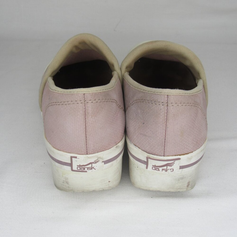 Dansko VOLLEY HOPSACK Pink Leather Professional Clogs Size 38 7.5 8 - Picture 4 of 9